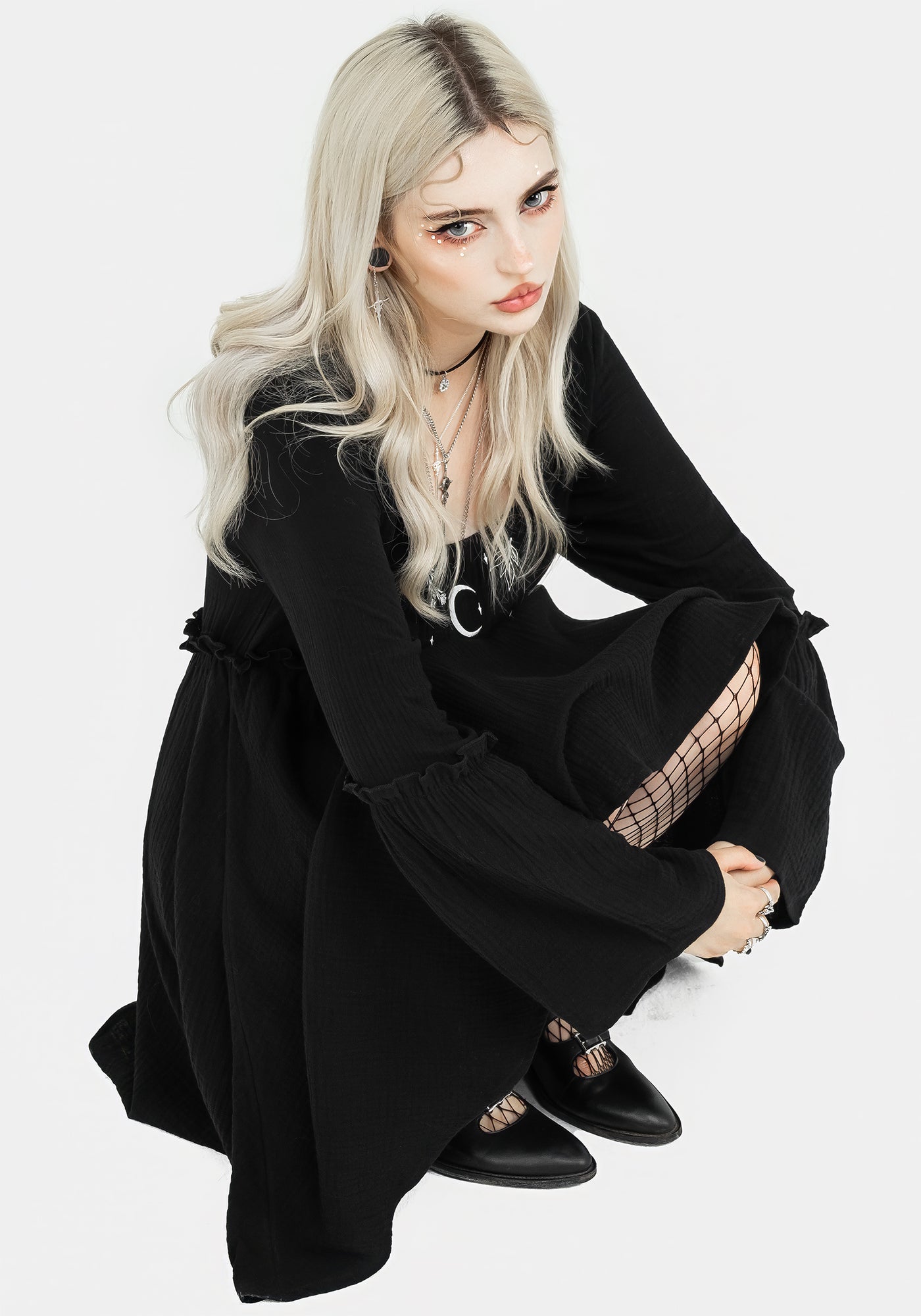 Aradia Embroidered Mini Dress | Disturbia