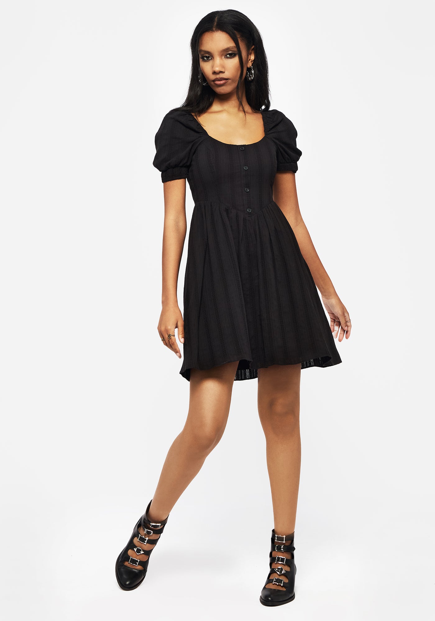 Marcia Broderie Mini Dress | Disturbia - Shop Women's Gothic