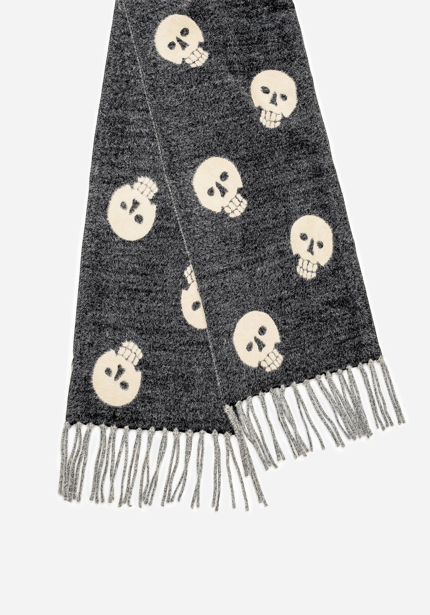 Crania Skull Knit Scarf | Disturbia - Shop Women's Gothic