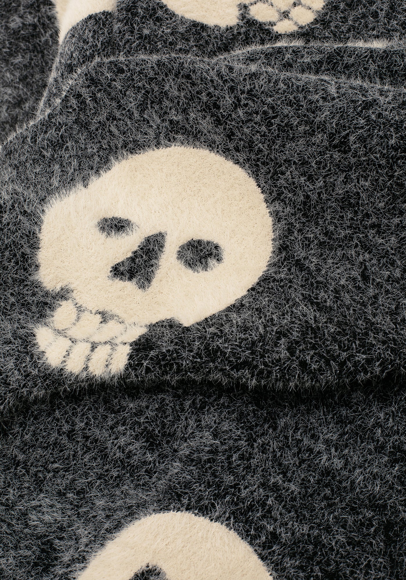 Crania Skull Knit Scarf | Disturbia - Shop Women's Gothic