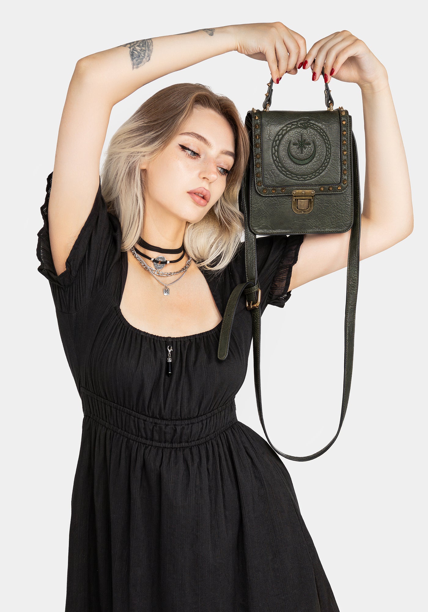 Ouroboros-Crossbody-Mini-Satchel-Bag – Disturbia