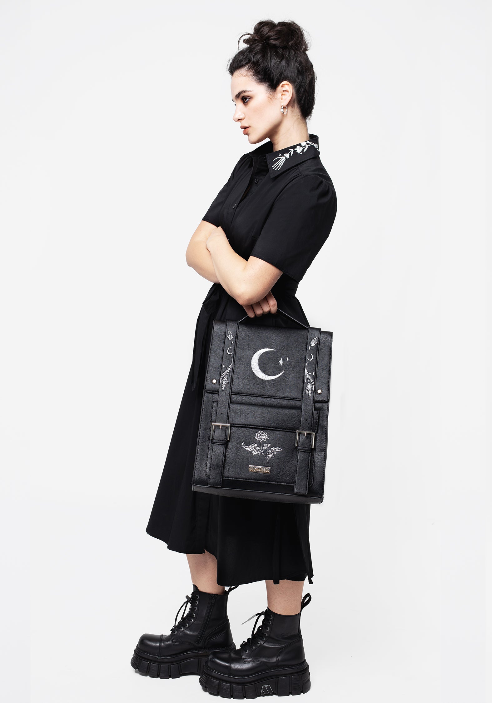 Aradia Embroidered Satchel Bag | Disturbia - Shop Women's Gothic