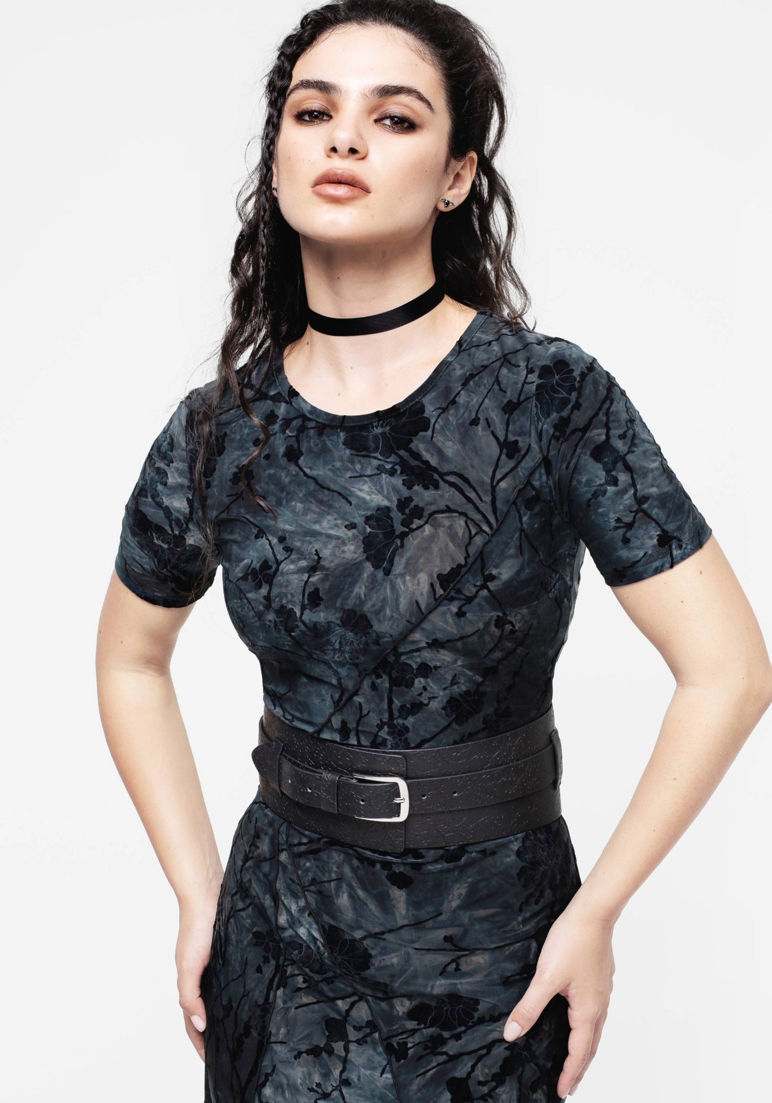 Bathory Floral Embossed Waist Belt | Disturbia - Shop Women's