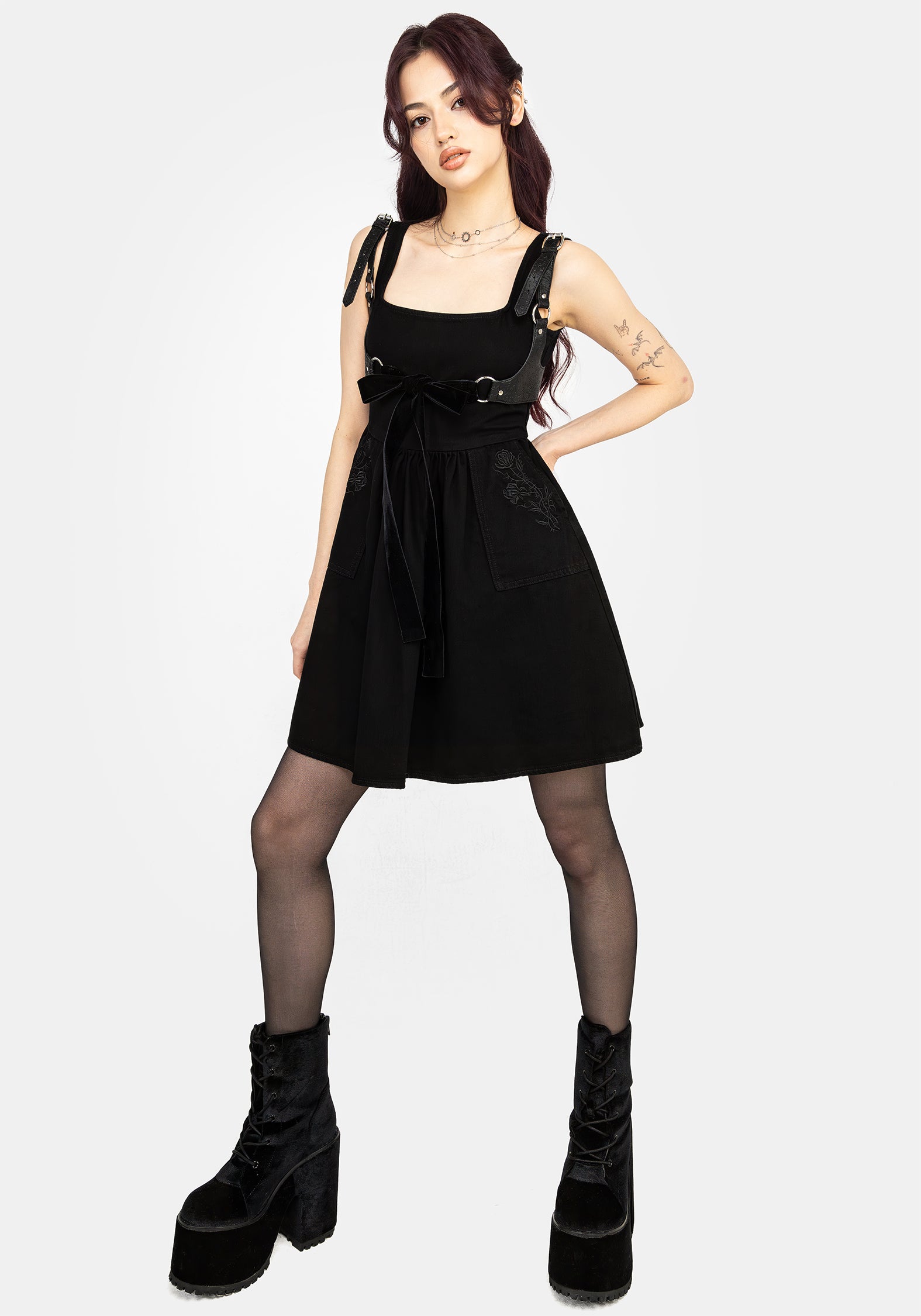 black denim smock dress Black Warehouse Long Sleeve Denim Smock Dress