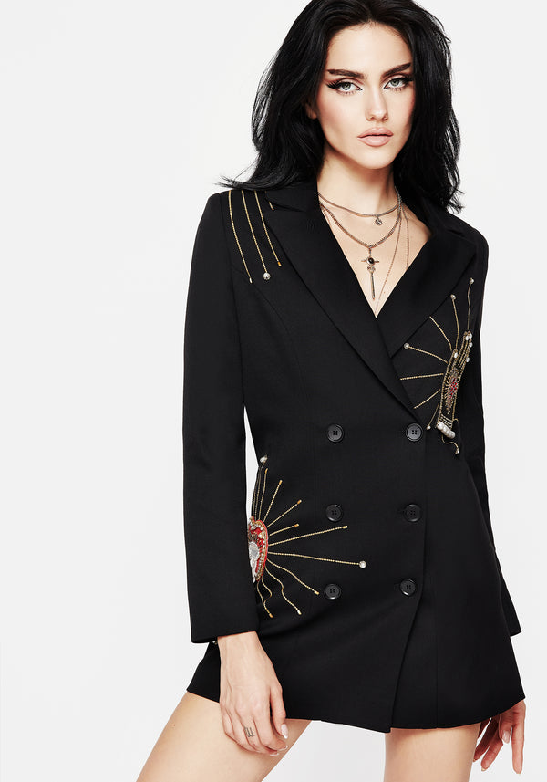 Women's Blazer Dresses | Disturbia - Shop Women's Gothic, Alternative & Dark Romantic Fashion, Accessories & Homeware Women's Blazer Dresses | Disturbia - Shop Women's Gothic, Alternative & Dark Romantic Fashion, Accessories & Homeware