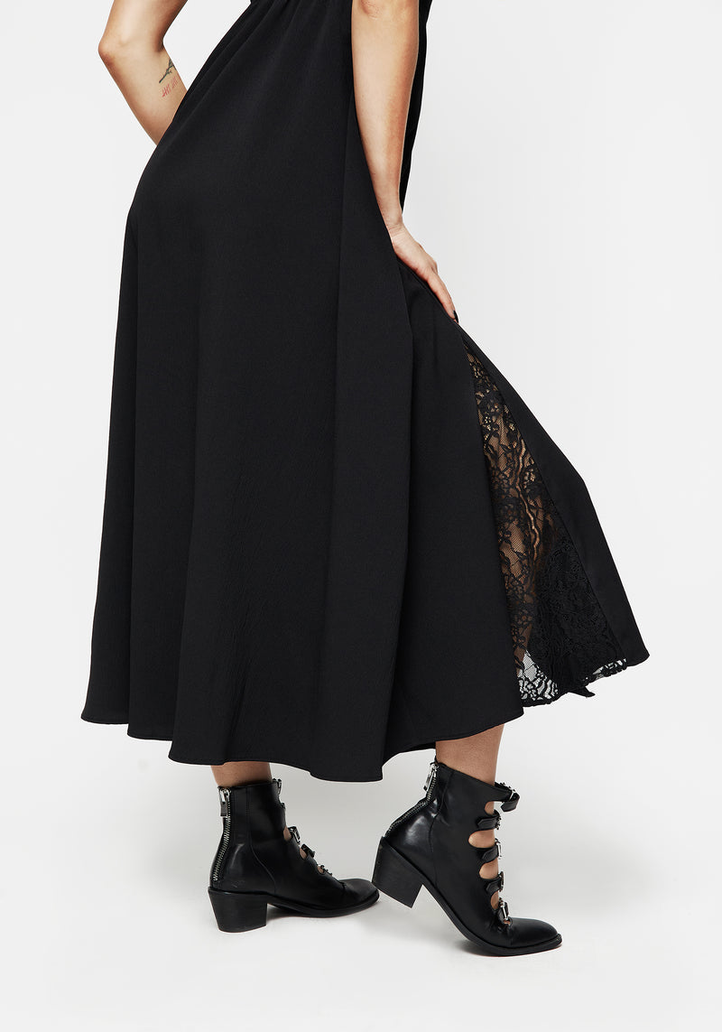 Taissa Floral Lace Button Up Midaxi Dress Taissa Floral Lace Button Up Midaxi Dress