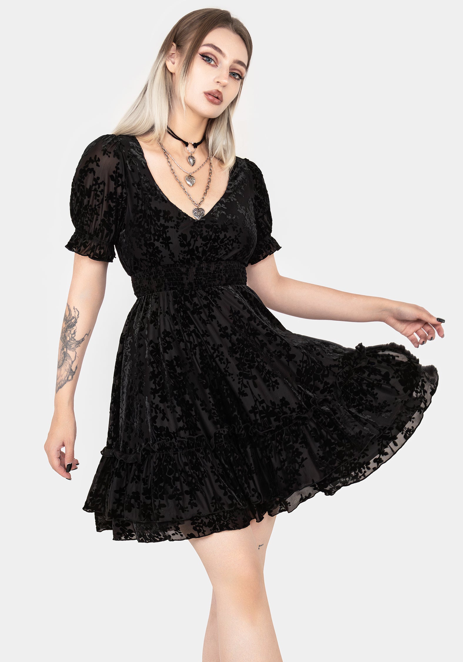 luvia velour hourglass mini dress Bardot Luvia Velour Hourglass Off-Shoulder Mini Dress