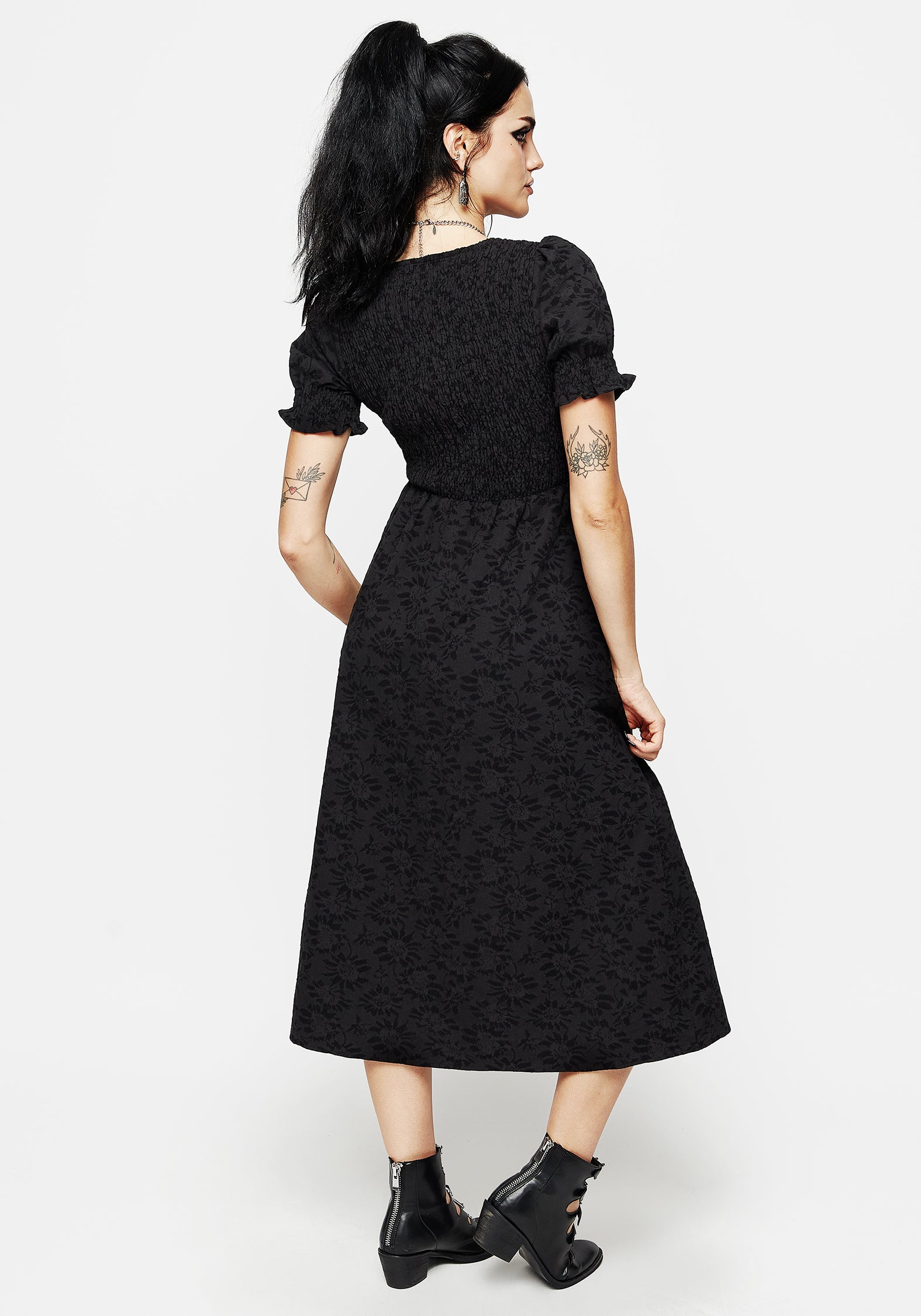 midi smock dresses No Limits Green Smocked Midi Dress Shop the Mint