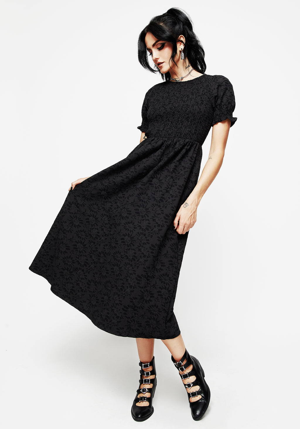 Amun Midi Smock Dress | Disturbia