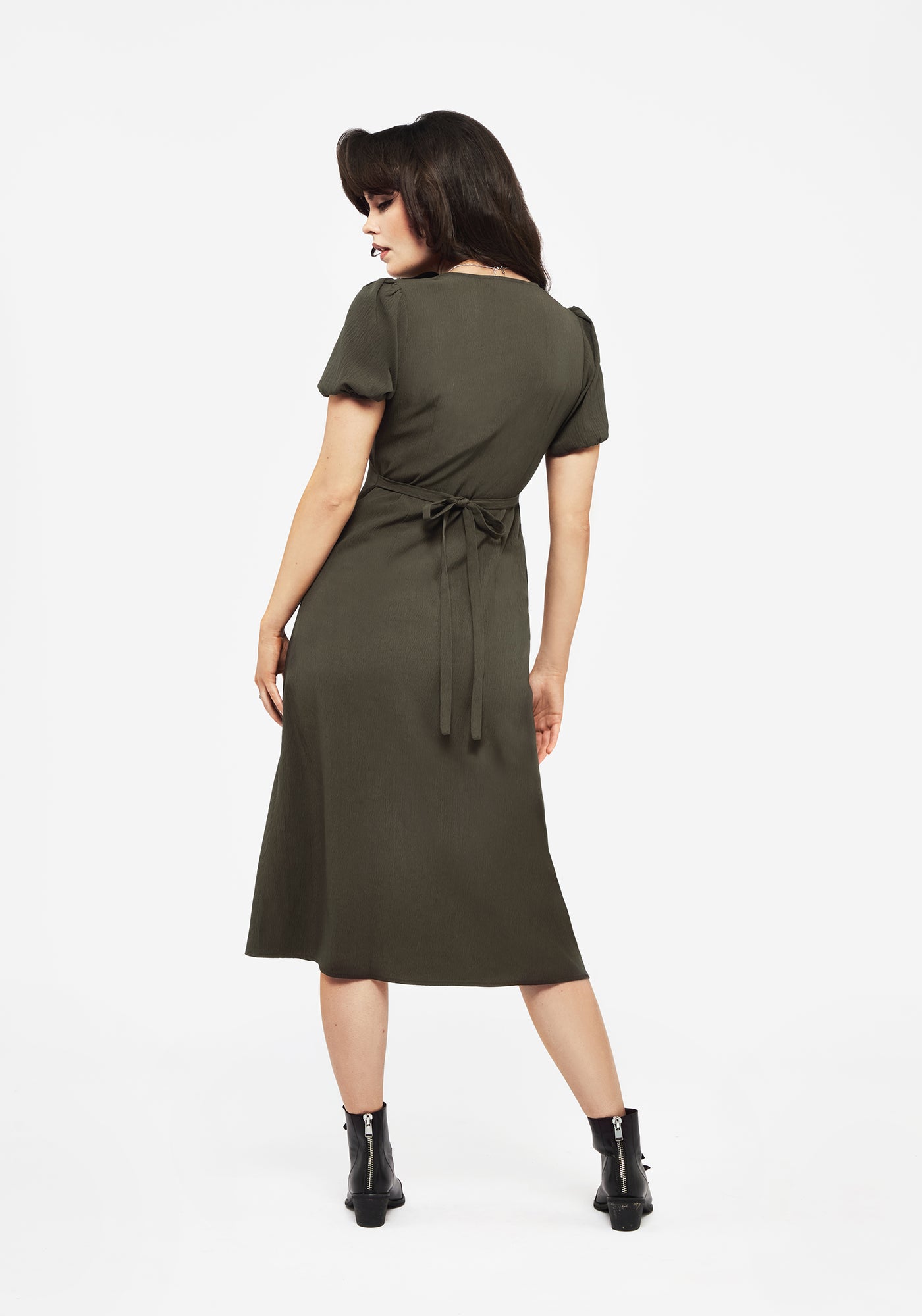 nocturne multi button midi dress Rosette Button Up Midi Dress | Disturbia