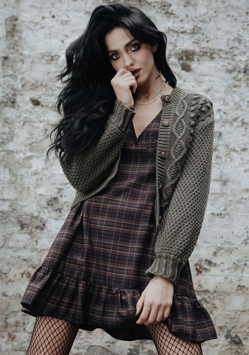 Embla Check Mini Smock Dress | Disturbia - Shop Women's Gothic, Alternative & Dark Romantic Fashion, Accessories & Homeware Embla Check Mini Smock Dress | Disturbia - Shop Women's Gothic, Alternative & Dark Romantic Fashion, Accessories & Homeware