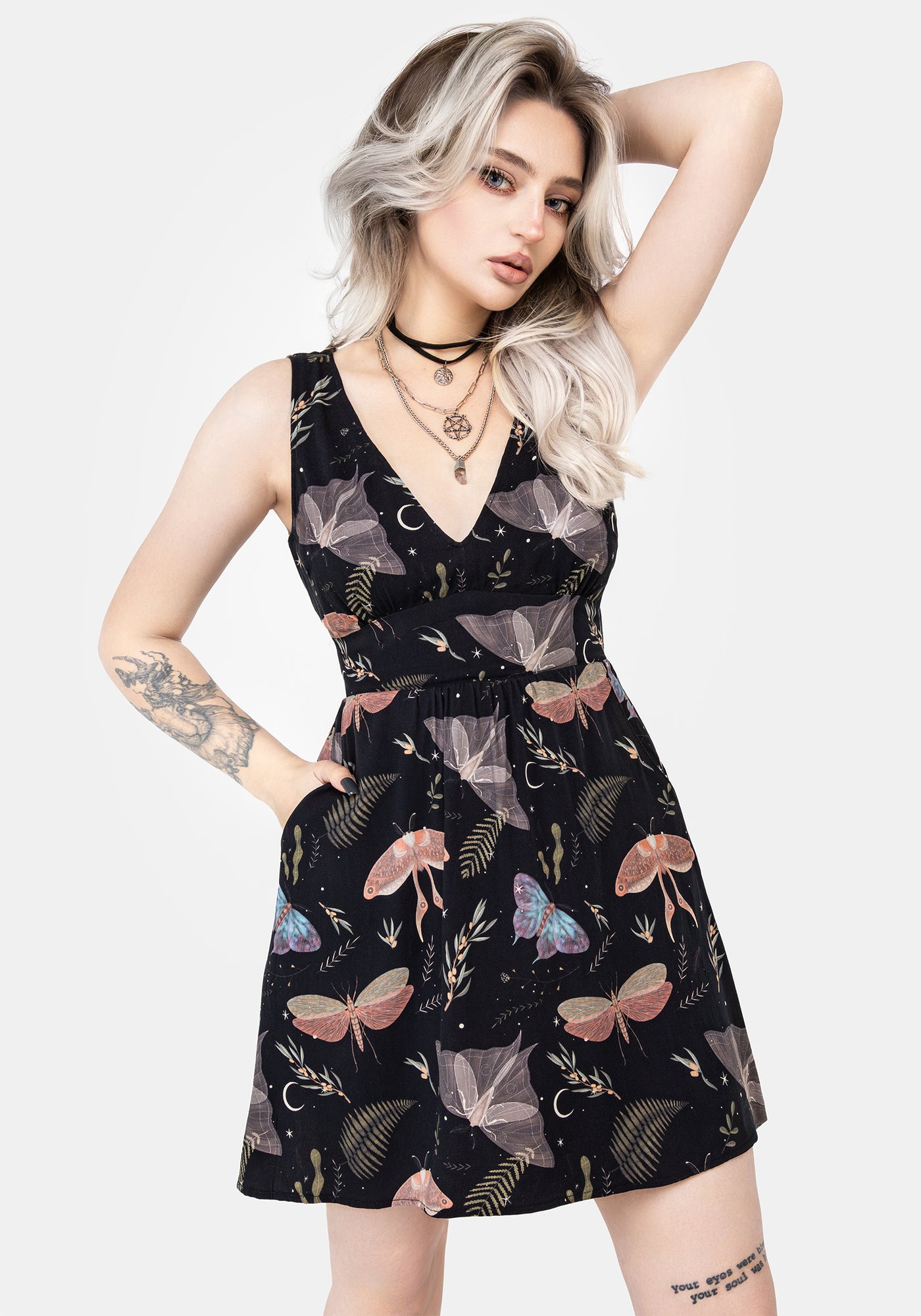 moth mini dress Nightmoth Corset Mini Dress