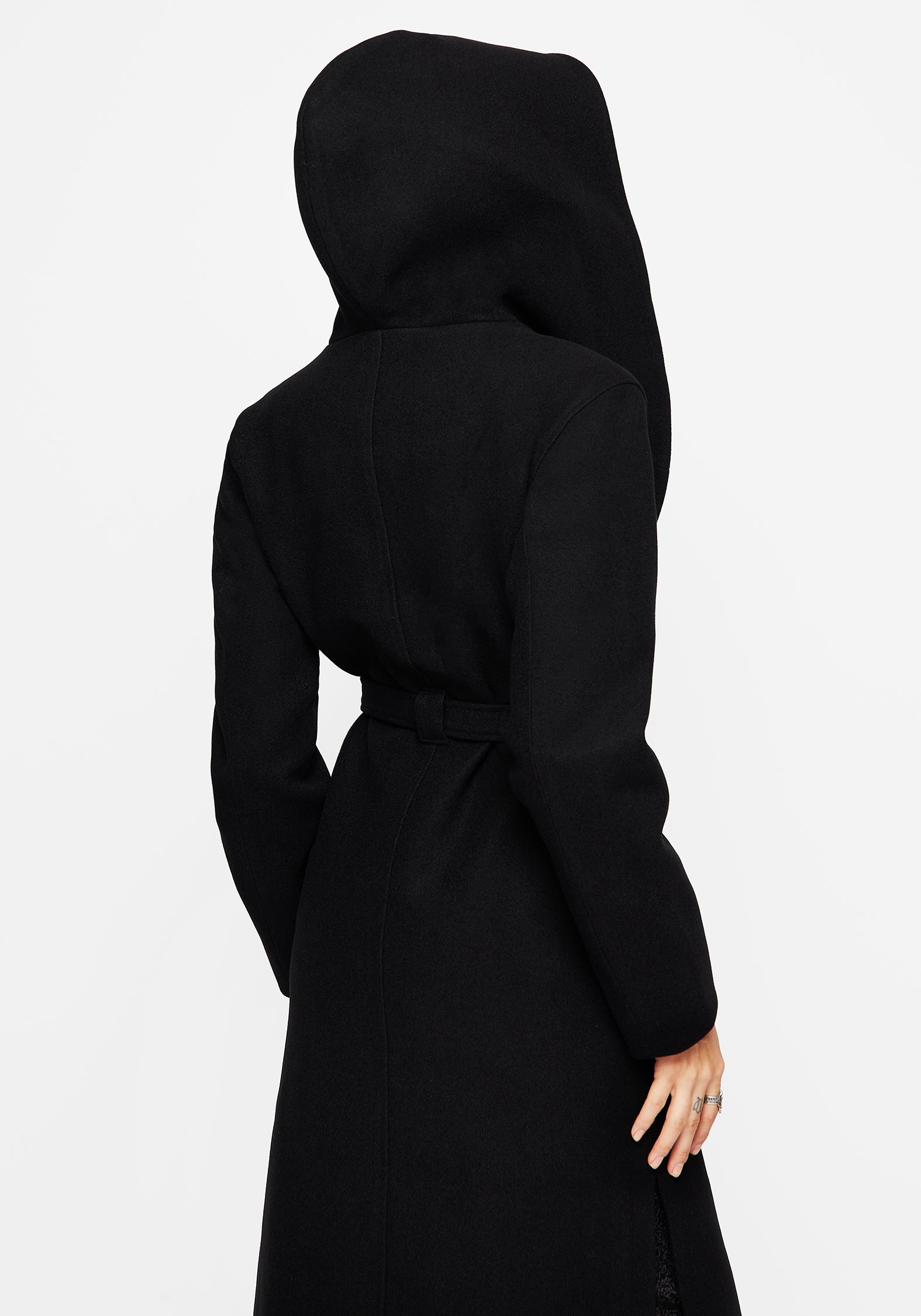 Catacomb Hooded Belted Coat | Disturbia - Shop Women's Gothic