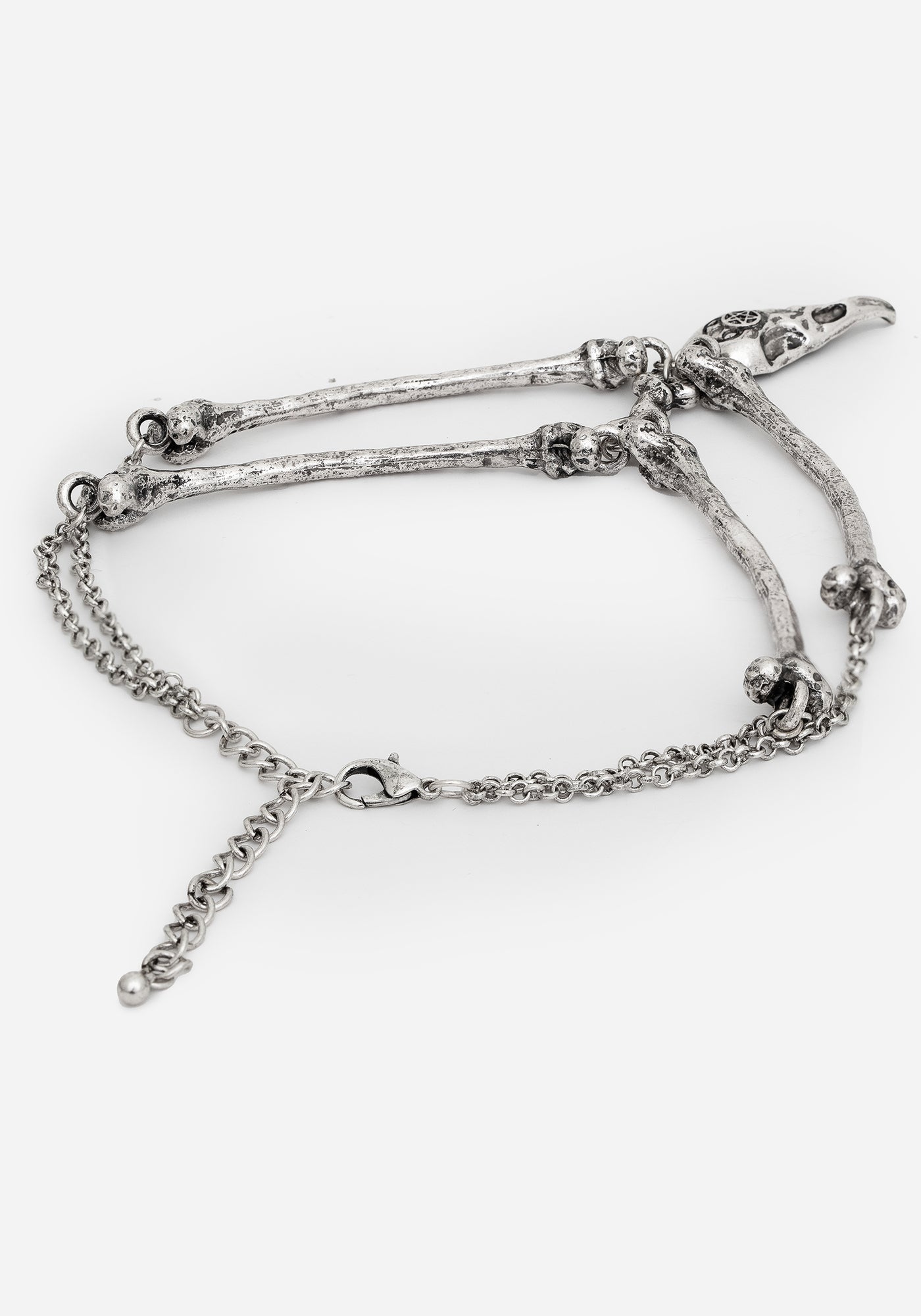 Osteomancy Raven Skull Choker Necklace | Disturbia - Shop Women's