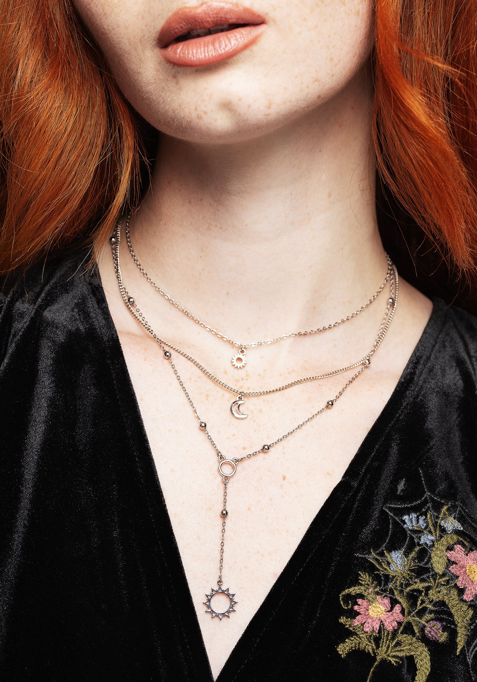 Helios Layered Necklace | Disturbia - Shop Women's Gothic