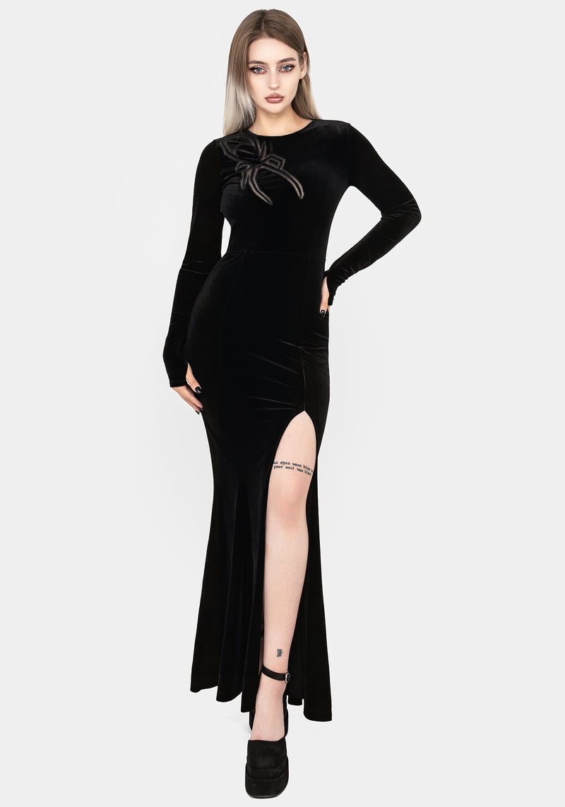 Antivenom Spider Cut Out Mesh Gown | Disturbia - Shop Women's Gothic, Alternative & Dark Romantic Fashion, Accessories & Homeware Antivenom Spider Cut Out Mesh Gown | Disturbia - Shop Women's Gothic, Alternative & Dark Romantic Fashion, Accessories & Homeware