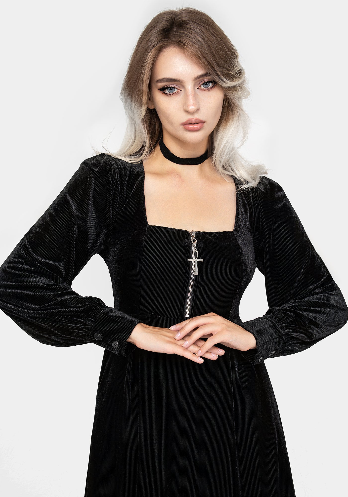 Legacy Zip Front Midi Dress | Disturbia - Shop Women's Gothic