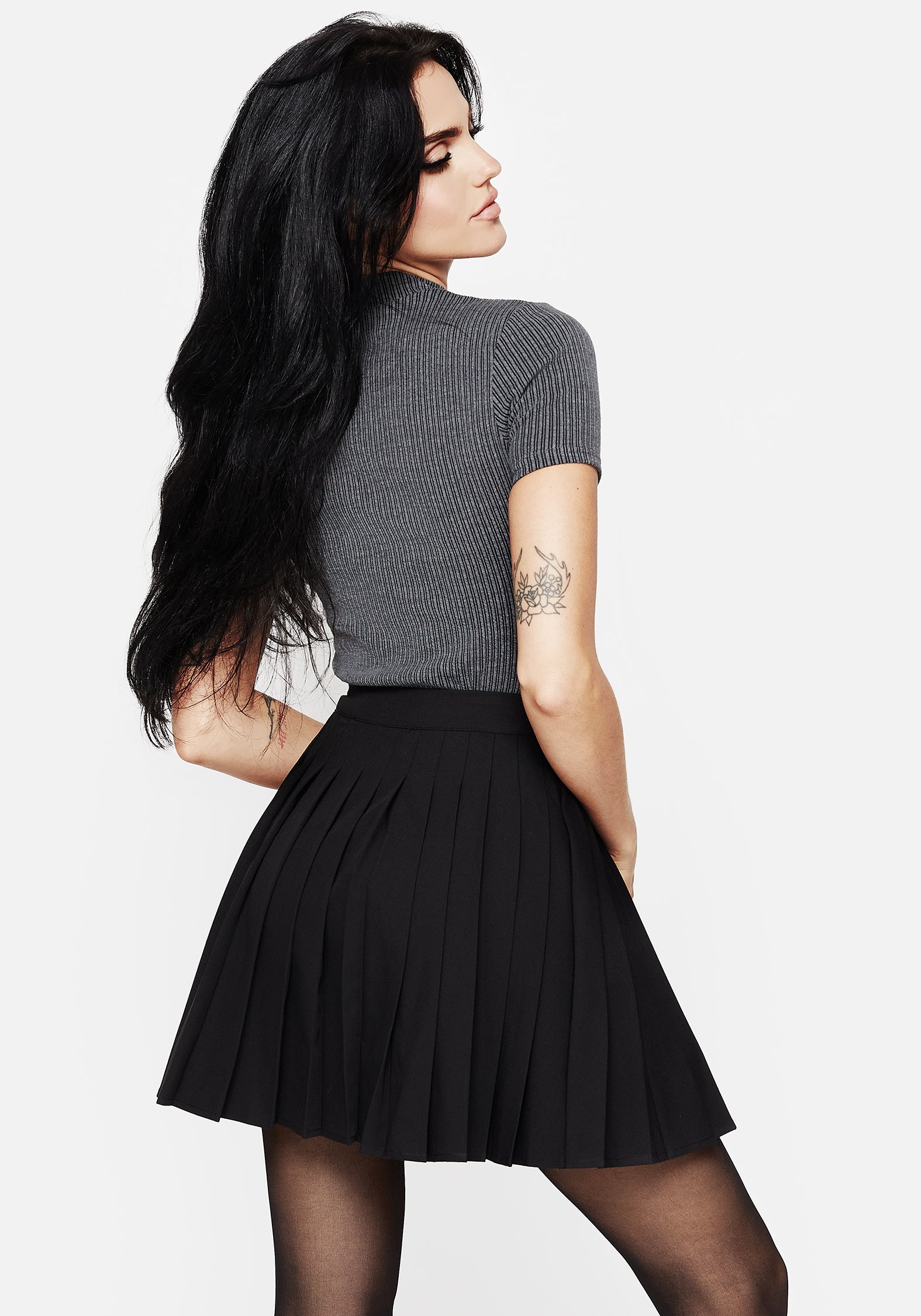 Moonage Pleated Mini Skirt | Disturbia - Shop Women's Gothic