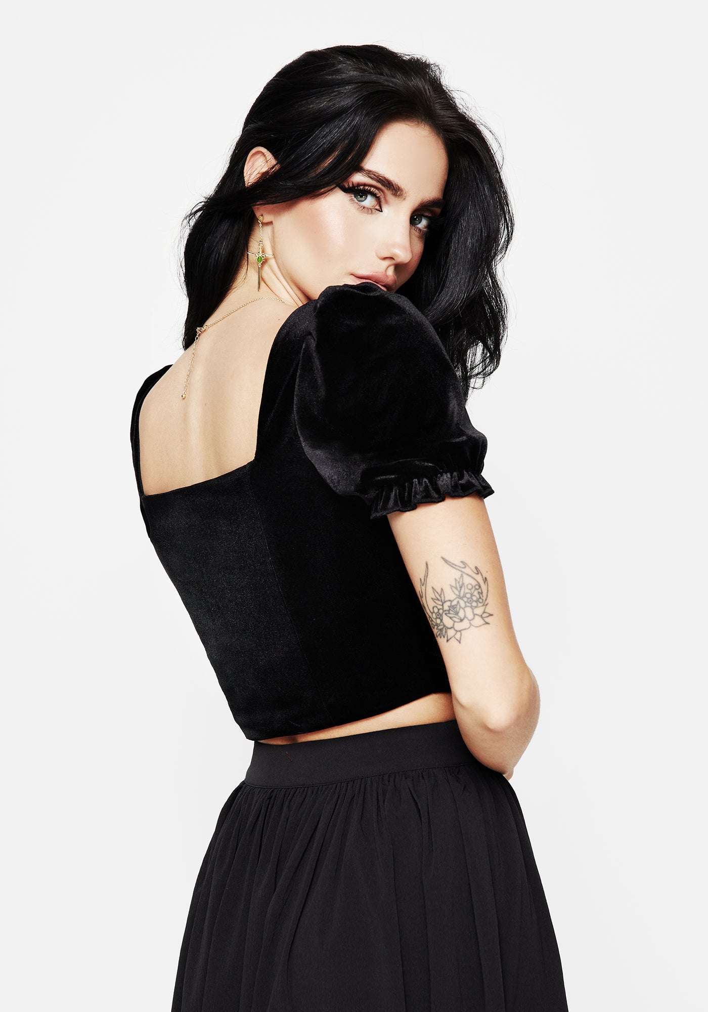 Ingrid Embroidered Applique Corset Top | Disturbia - Shop Women's