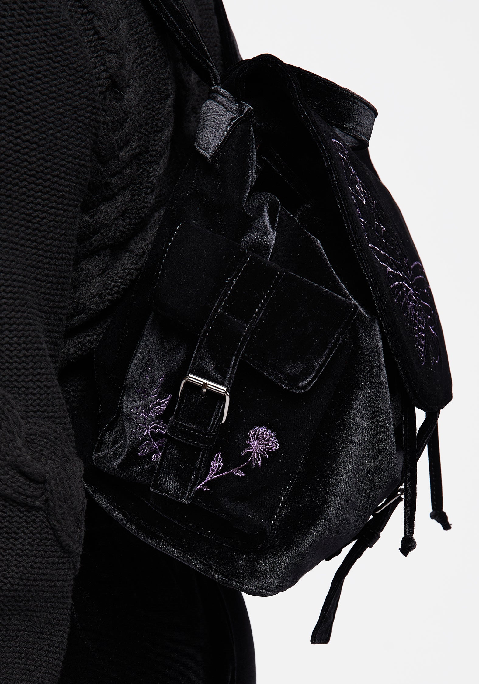 Atropos Moth Embroidered Satchel Backpack | Disturbia - Shop