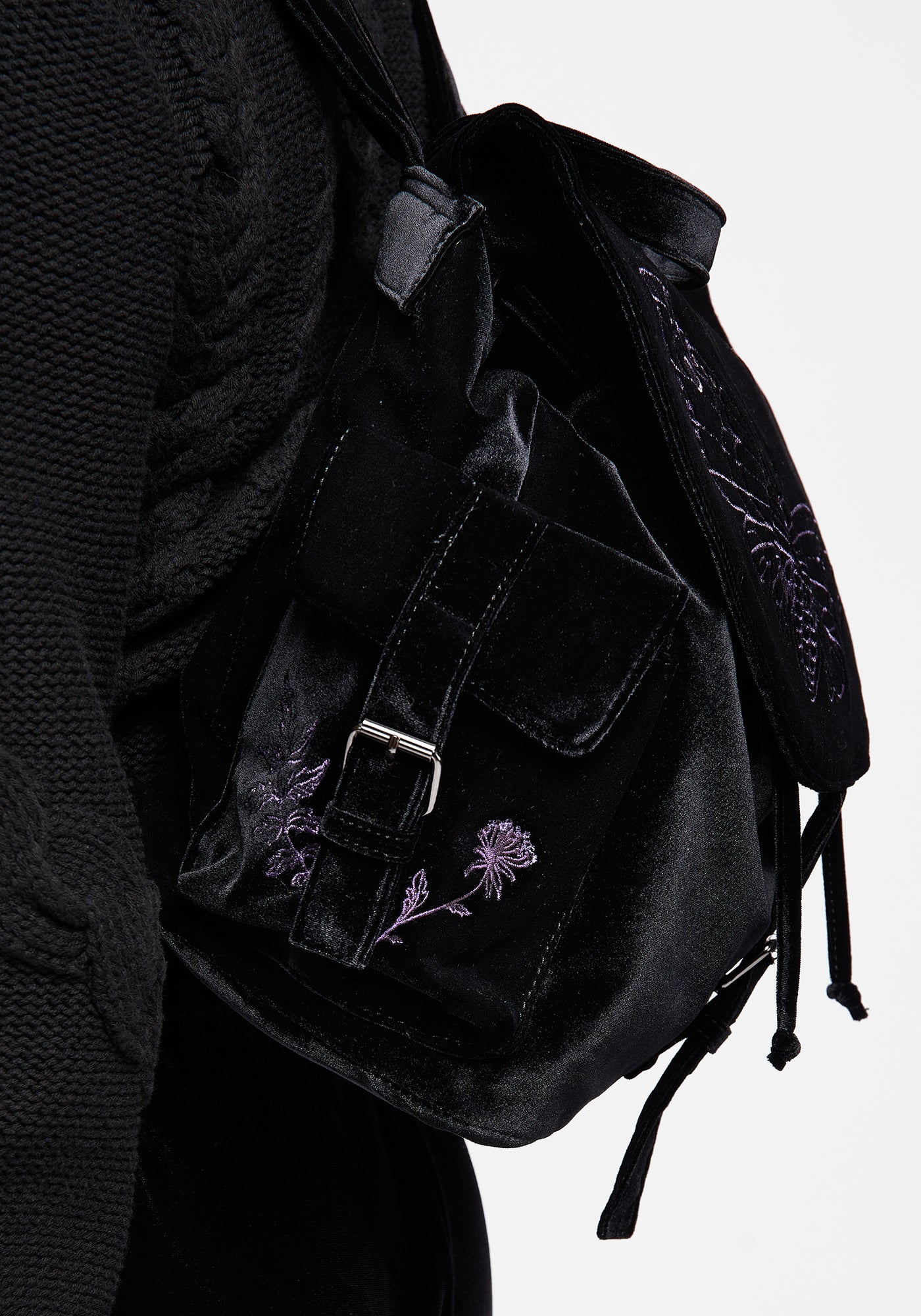 Atropos Moth Embroidered Satchel Backpack | Disturbia - Shop