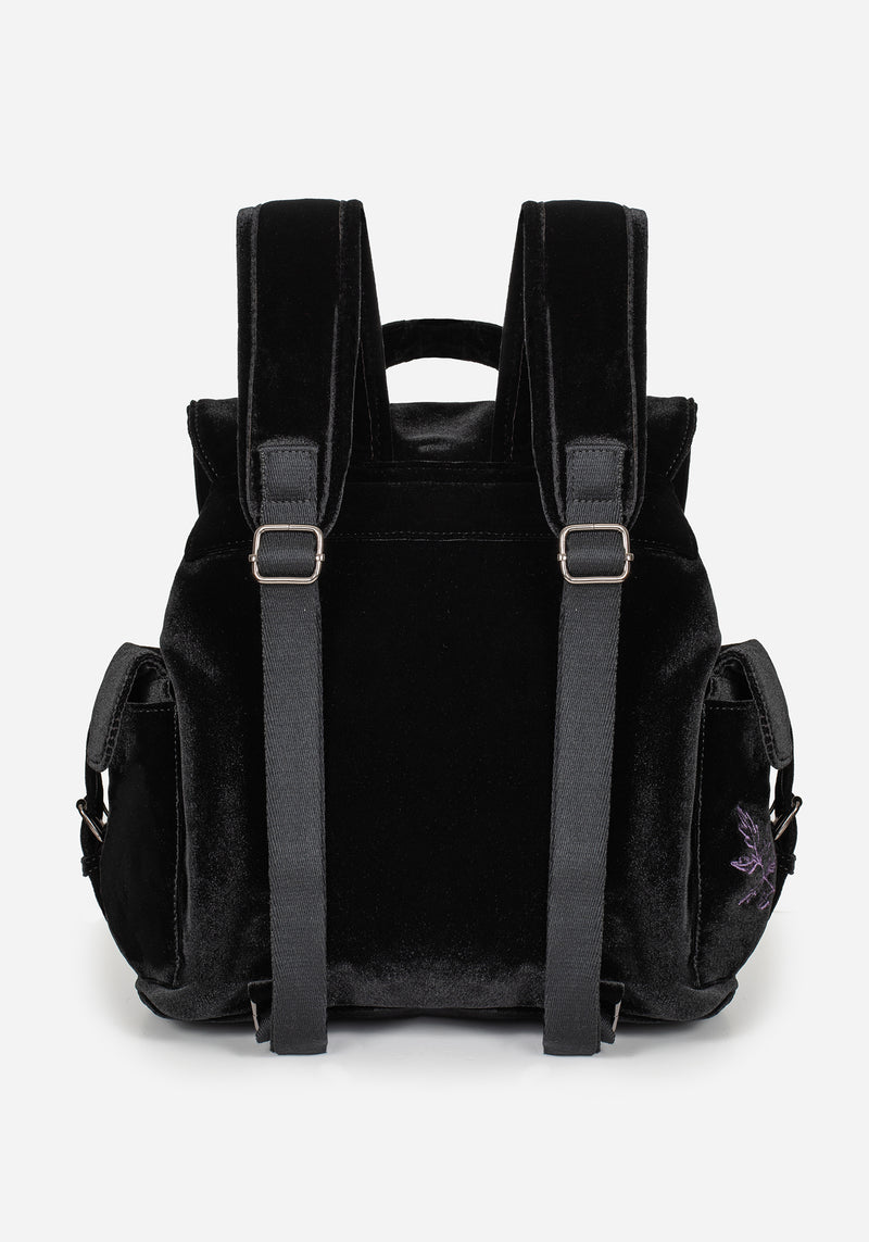 cornelia velvet mini backpack Atropos Moth Embroidered Satchel Backpack | Disturbia