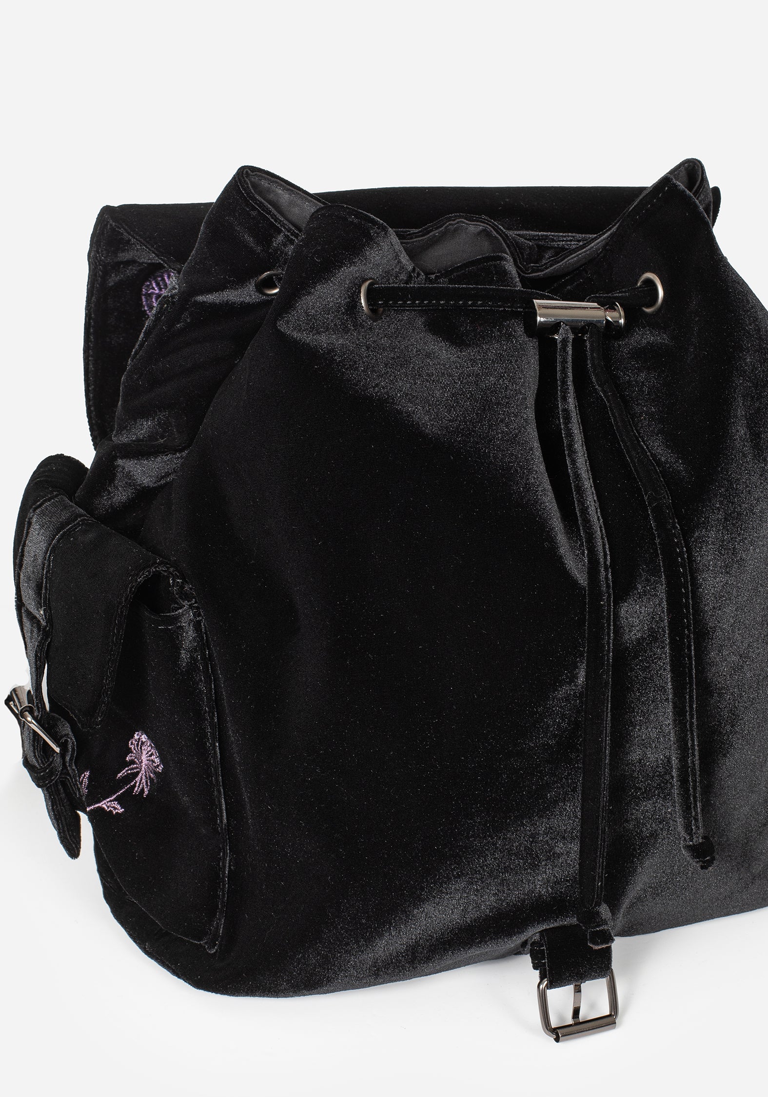 disturbia leather backpack Atropos Moth Embroidered Satchel Backpack
