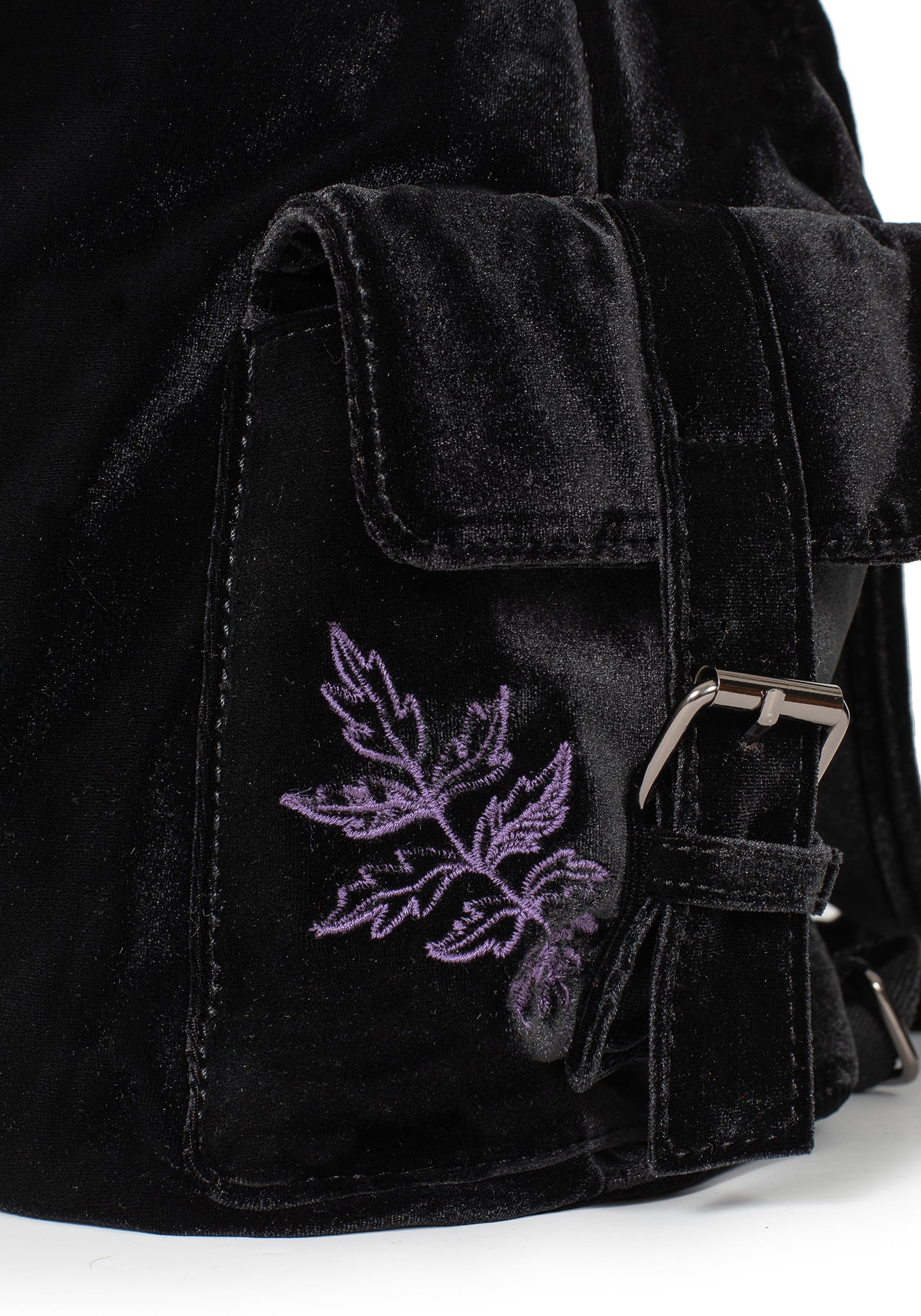 disturbia leather backpack Atropos Moth Embroidered Satchel Backpack