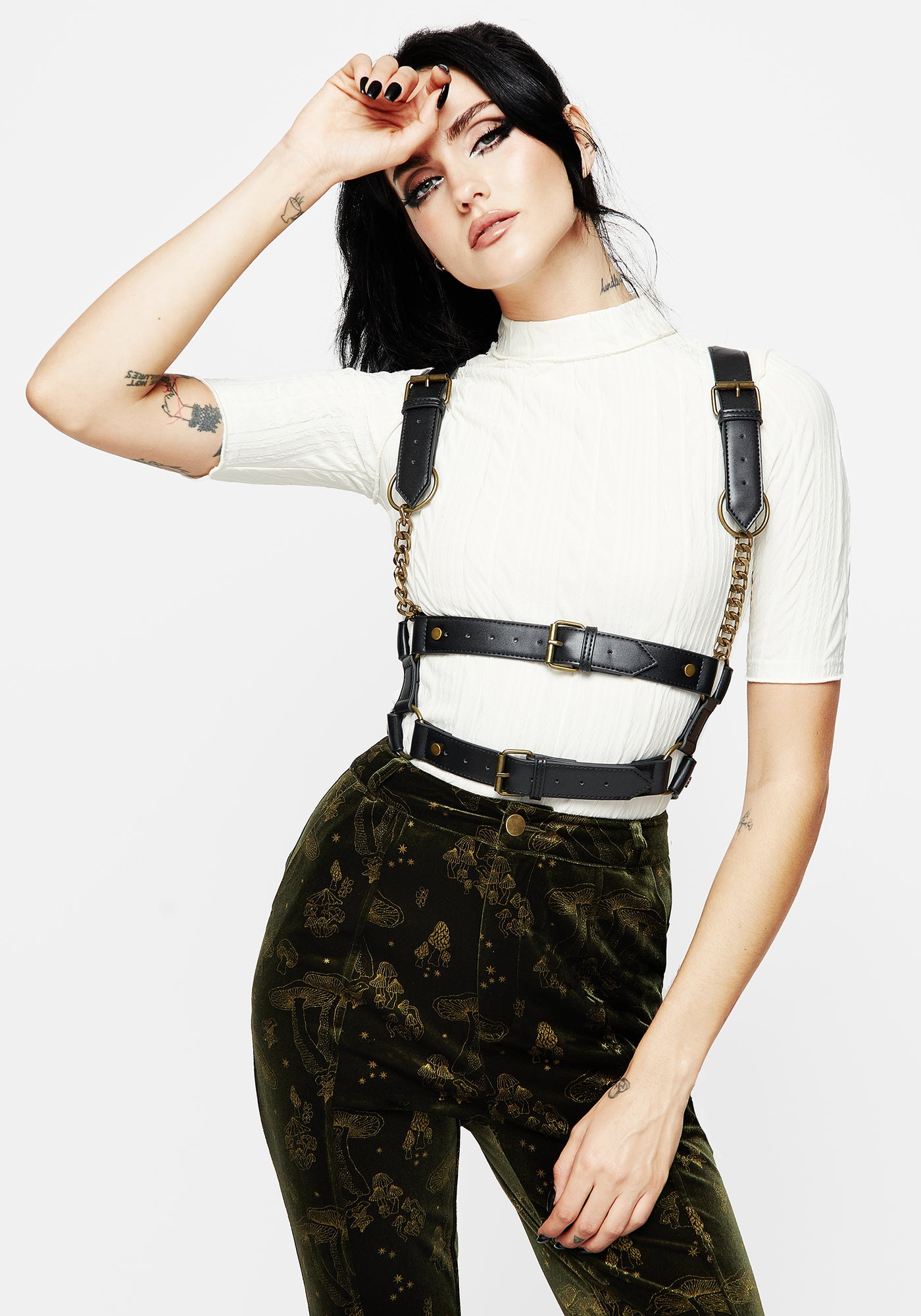 Harness Double Belt Suspenders Chain New Slim Chain Suspender Harness | Fleet Ilya main image 4
