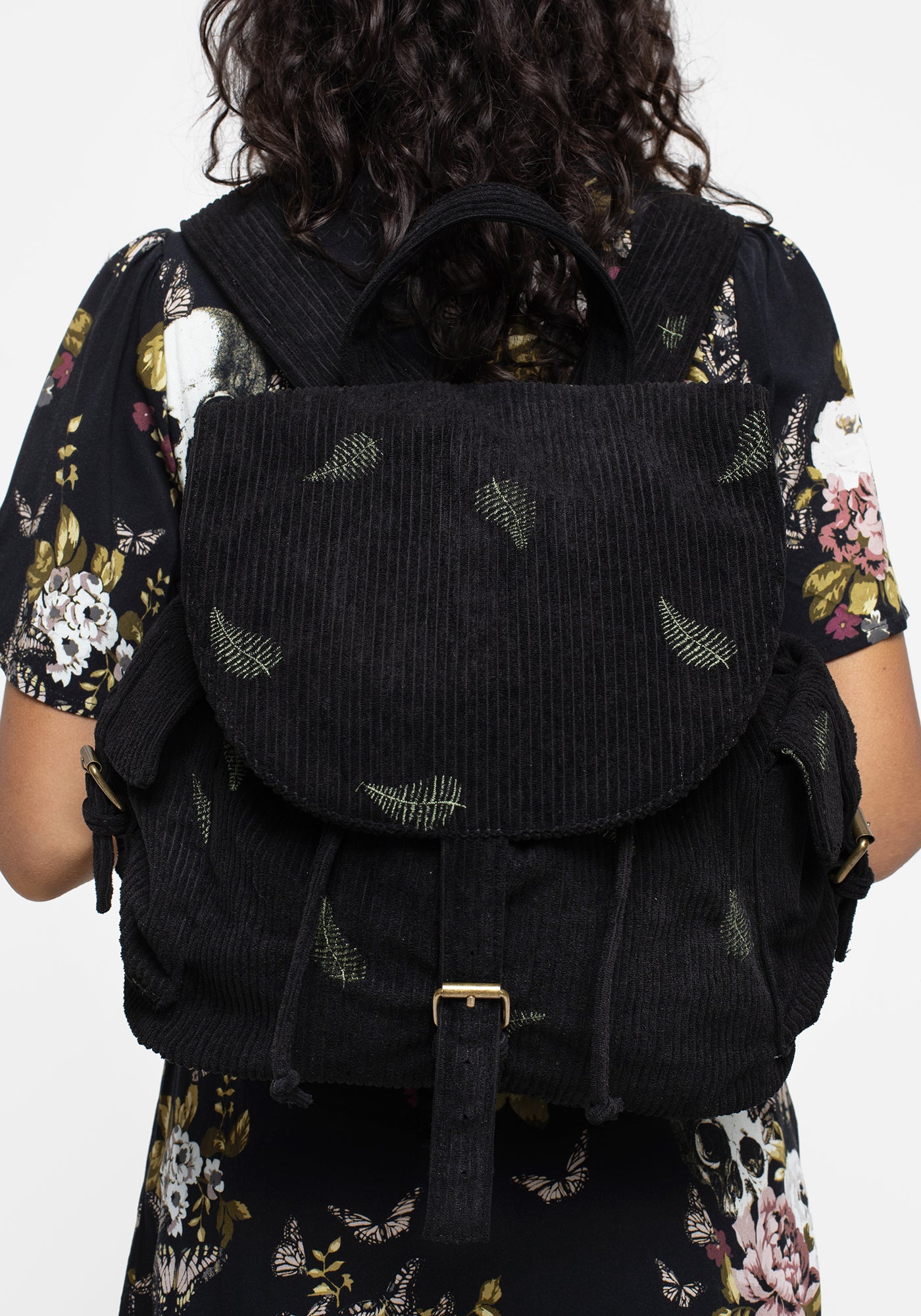 Osmunda Fern Embroidered Satchel Backpack – Disturbia