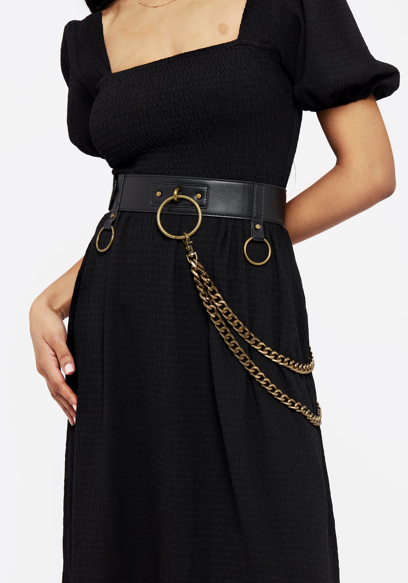 Brass chain belt Venus Lace Chain Belt – Hipstirr main image 4