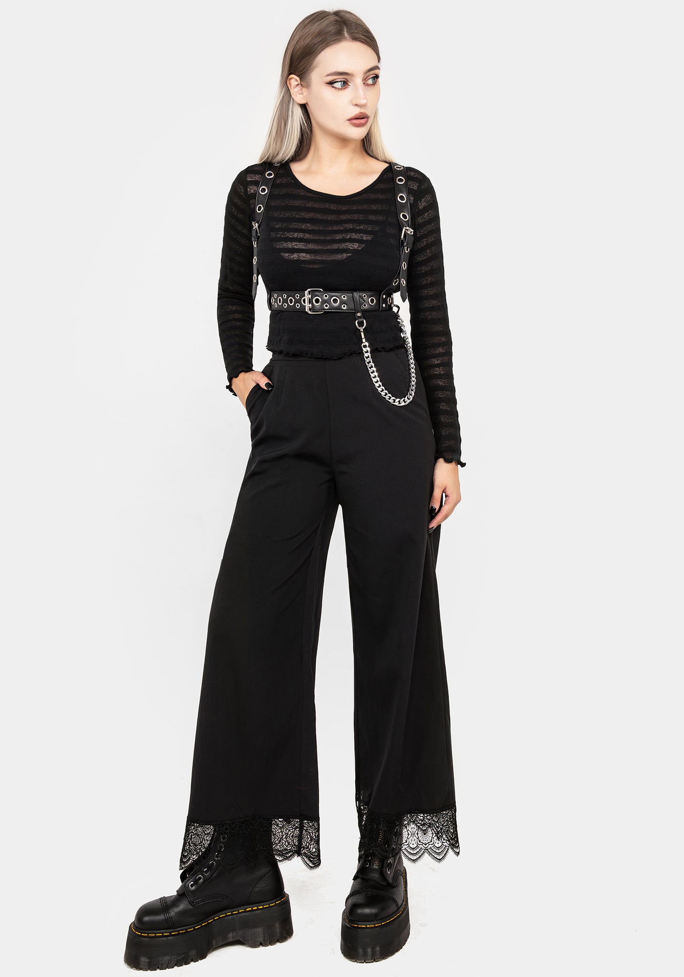 Fury Eyelet Chain Harness | Disturbia - Shop Women's Gothic