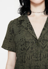 Taddea Cotton Relaxed Button Up Blouse