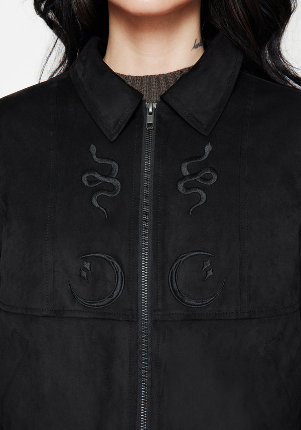 Rite Celestial Embroidered Suedette Jacket