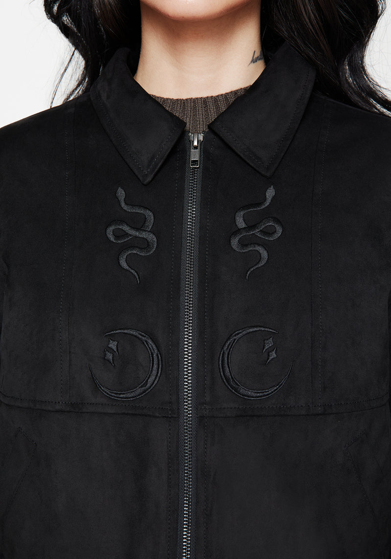Rite Celestial Embroidered Suedette Jacket
