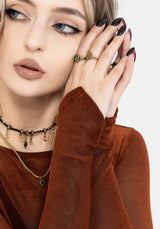 Soulthorn Long Sleeve Mesh Top