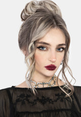 Noire Fluted Cuff Chiffon Blouse