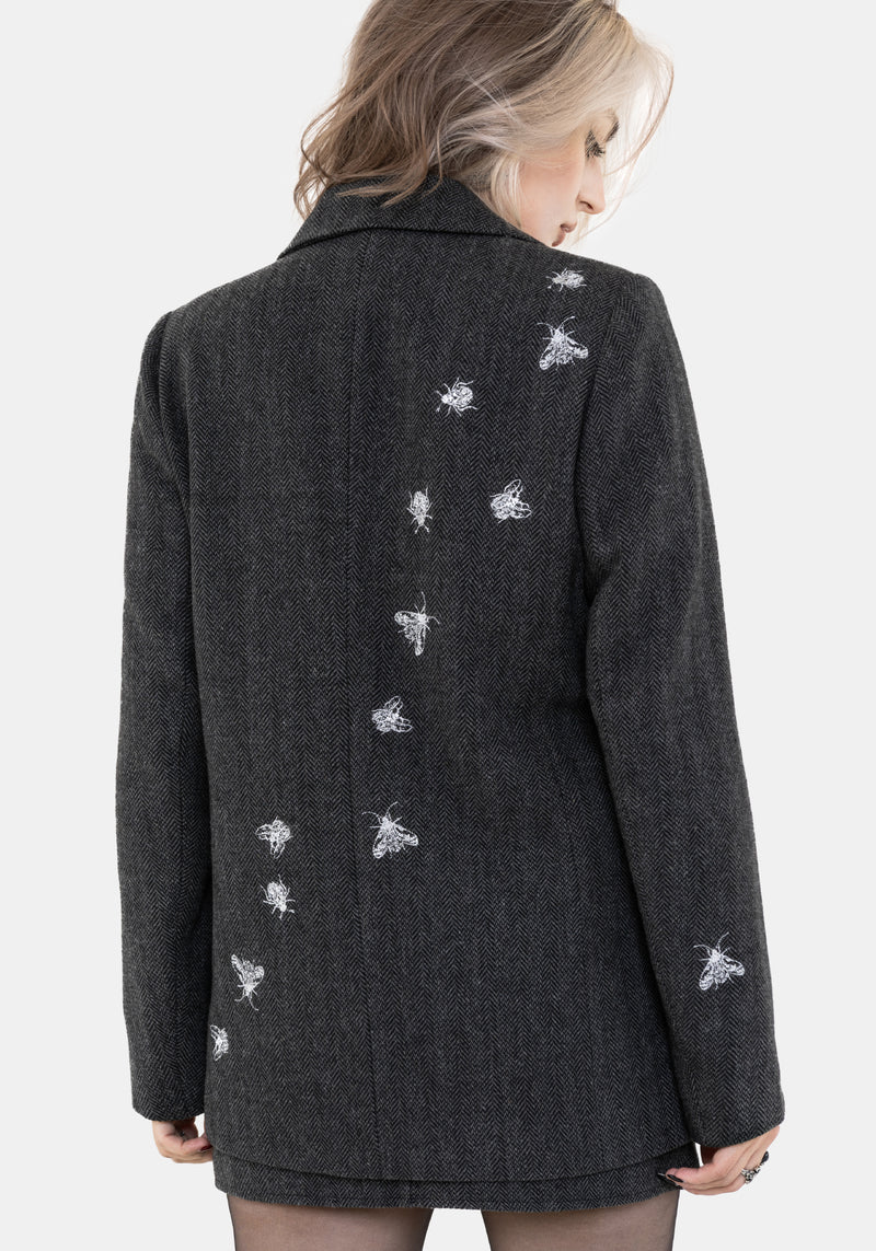 Chrysina Beetle Sequin Embellished Relaxed Blazer