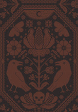 Annabel Inverted Raven Print Midi Shirt Dress