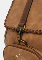 Moonlit Moon Embroidered Backpack