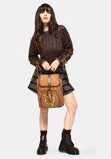 Moonlit Moon Embroidered Backpack