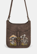 Dapperling Mushroom Embroidered Crossbody Bag