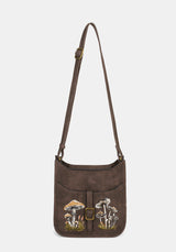 Dapperling Mushroom Embroidered Crossbody Bag