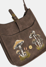 Dapperling Mushroom Embroidered Crossbody Bag