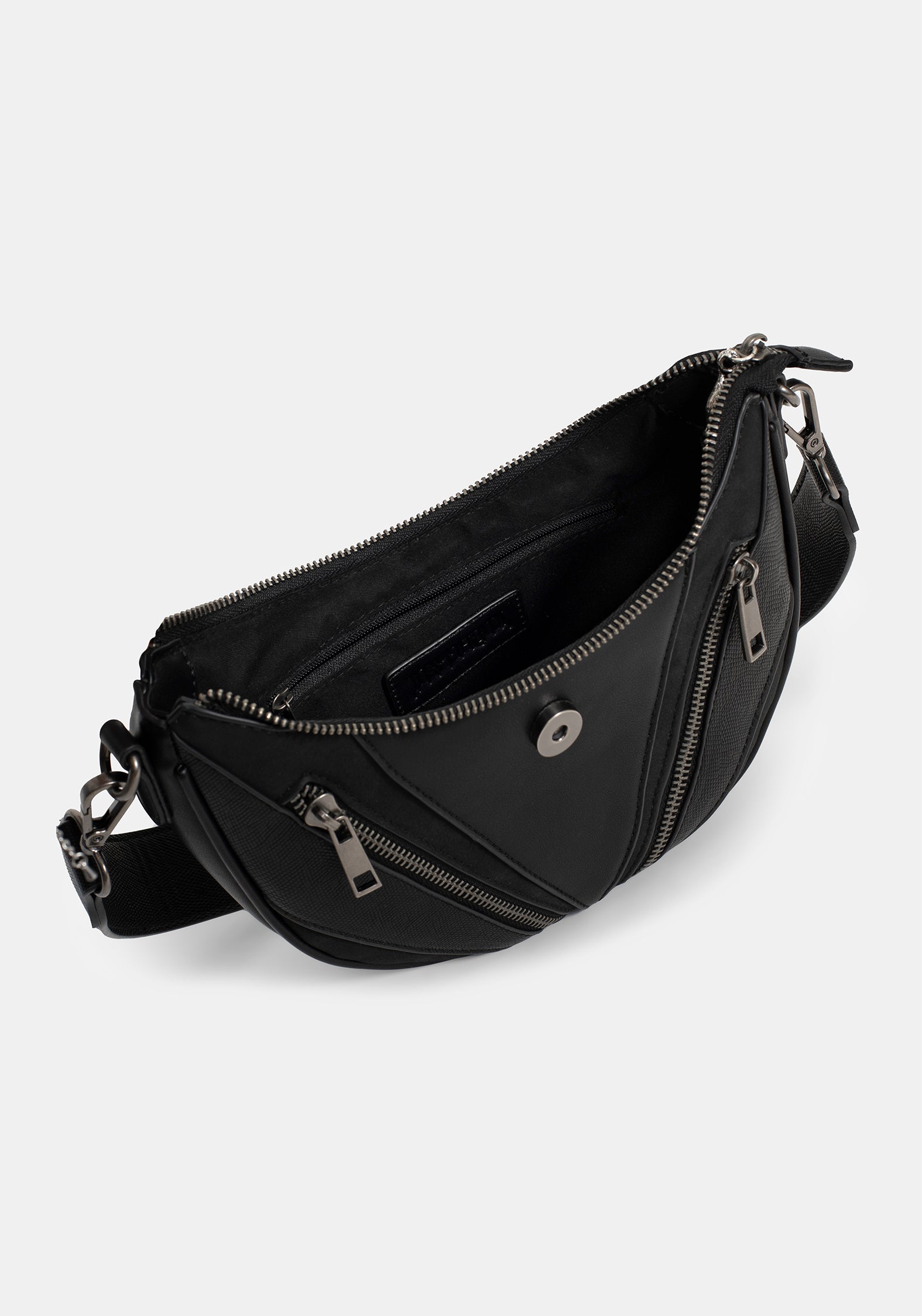 Colette Rat Zip Triangle Hardware Shoulder Bag – Disturbia