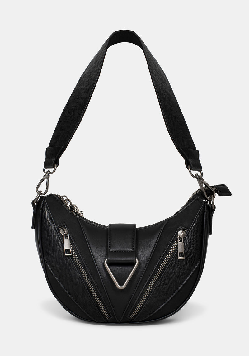 Colette Rat Zip Triangle Hardware Shoulder Bag – Disturbia