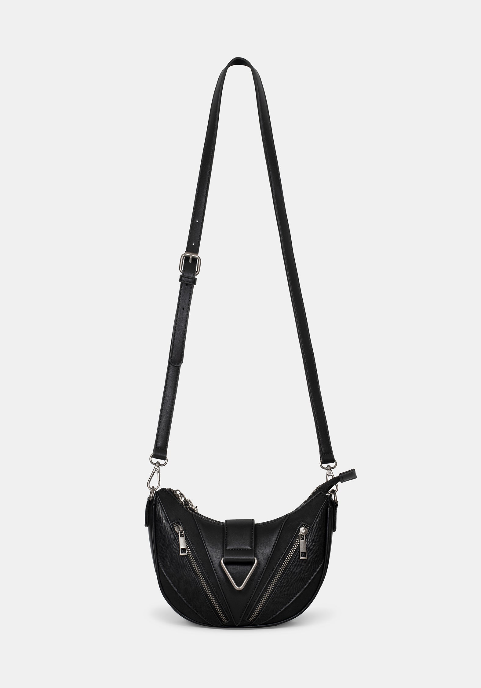 Colette Rat Zip Triangle Hardware Shoulder Bag