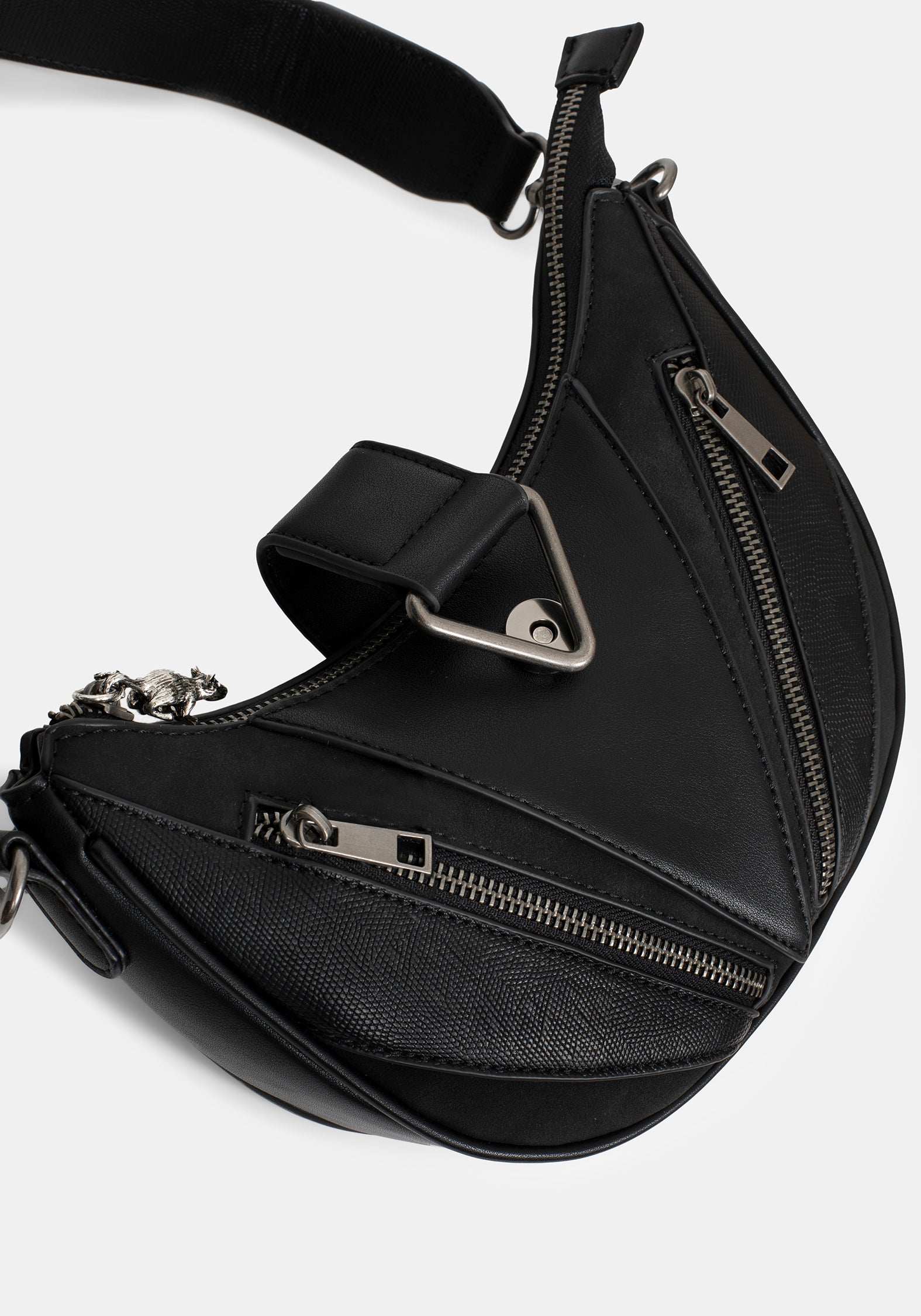 Colette Rat Zip Triangle Hardware Shoulder Bag