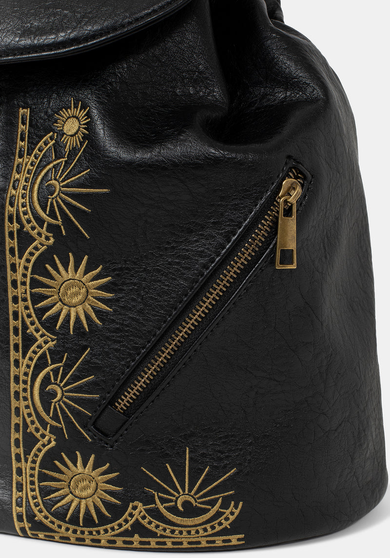 Lunara Celestial Embroidered Backpack – Disturbia