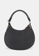 Shade Embroidered Crescent Shoulder Bag